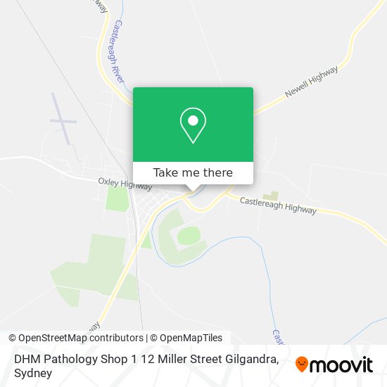 Mapa DHM Pathology Shop 1 12 Miller Street Gilgandra