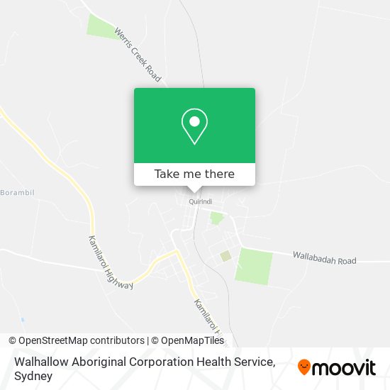 Walhallow Aboriginal Corporation Health Service map