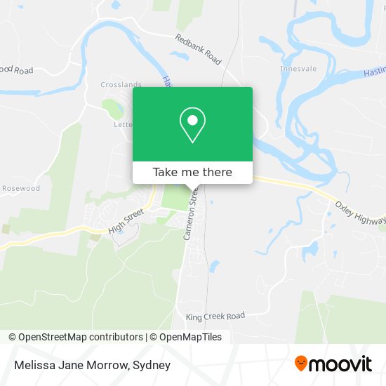 Melissa Jane Morrow map