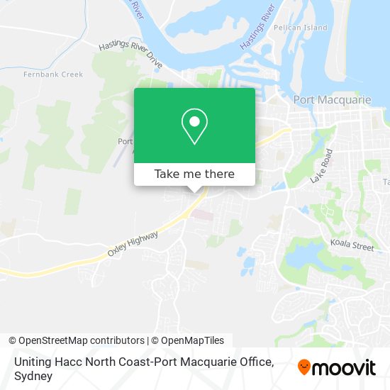 How to get to Uniting Hacc North CoastPort Macquarie Office by Bus or