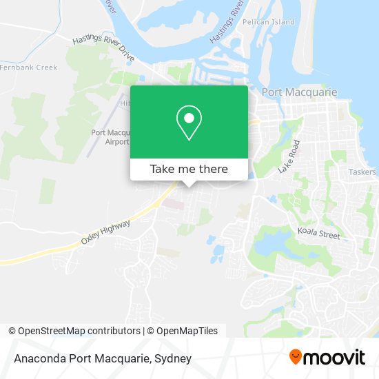 Anaconda Port Macquarie map