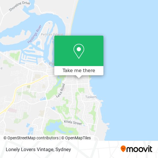 Lonely Lovers Vintage map