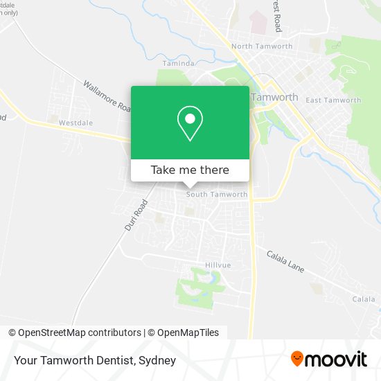 Your Tamworth Dentist map
