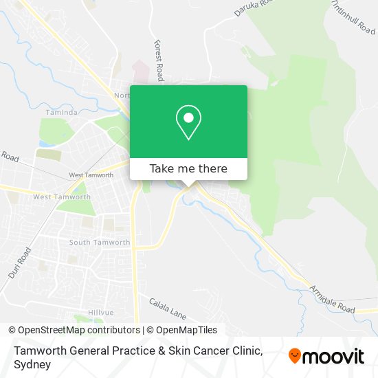 Tamworth General Practice & Skin Cancer Clinic map