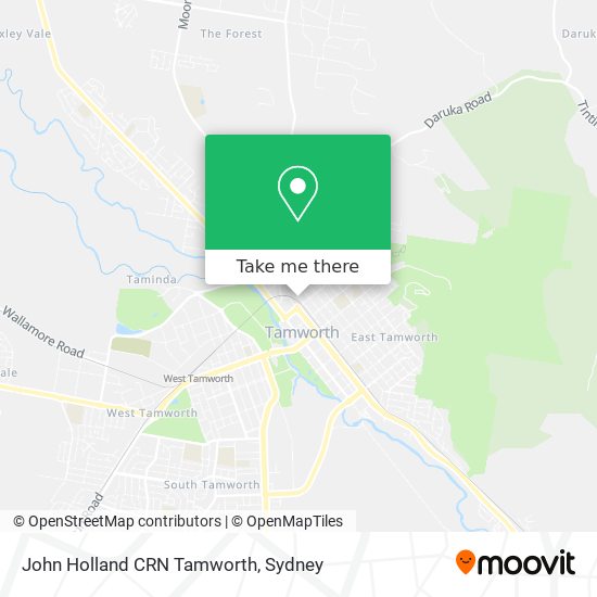 John Holland CRN Tamworth map