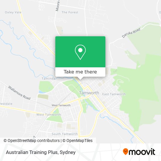 Mapa Australian Training Plus