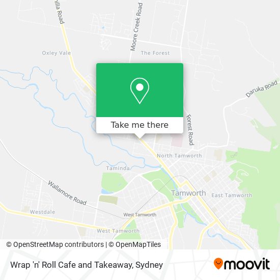 Wrap 'n' Roll Cafe and Takeaway map