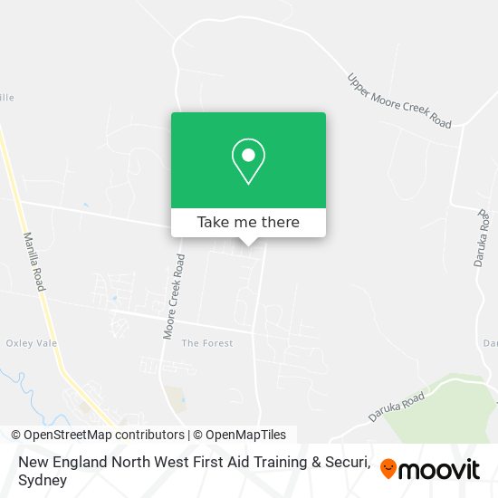 New England North West First Aid Training & Securi map