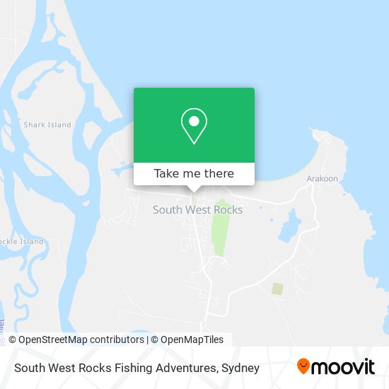 South West Rocks Fishing Adventures map