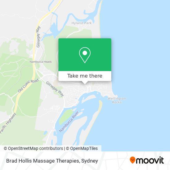 Brad Hollis Massage Therapies map