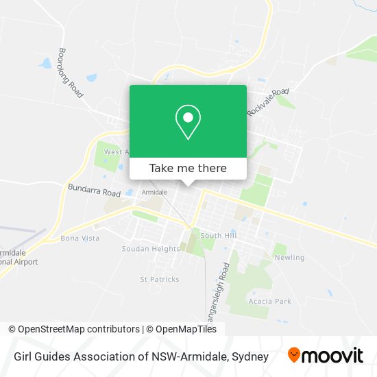 Girl Guides Association of NSW-Armidale map