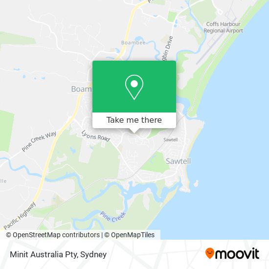 Minit Australia Pty map