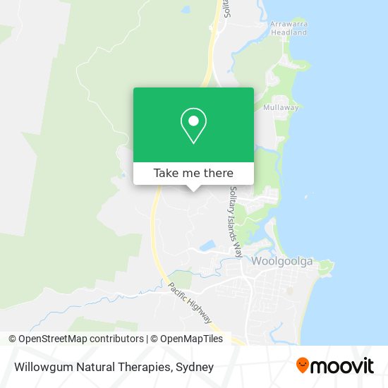 Willowgum Natural Therapies map