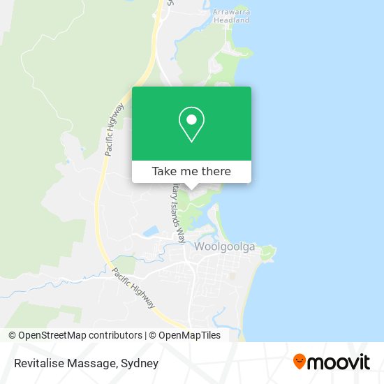 Revitalise Massage map