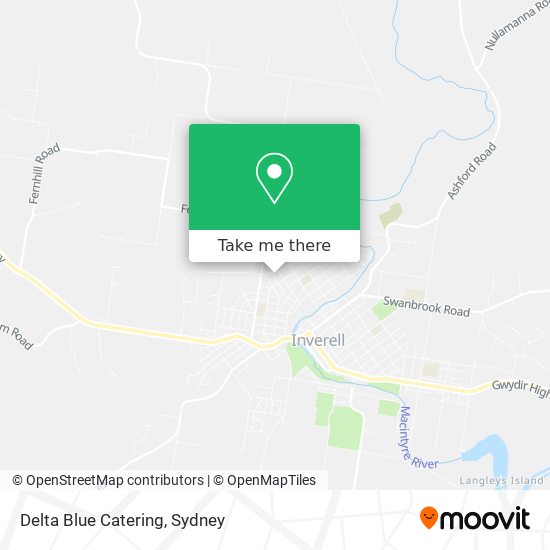 Delta Blue Catering map