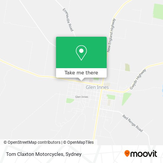 Tom Claxton Motorcycles map