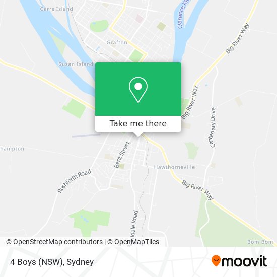 4 Boys (NSW) map