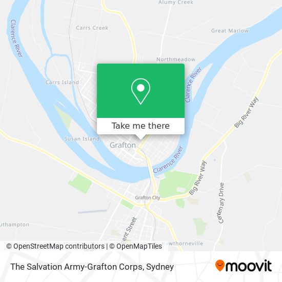 The Salvation Army-Grafton Corps map