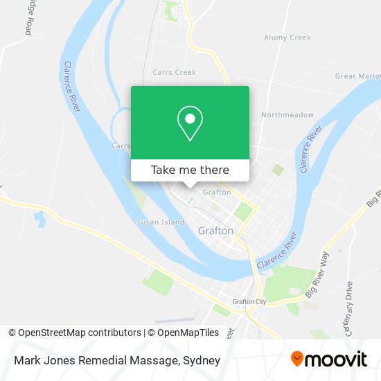 Mark Jones Remedial Massage map