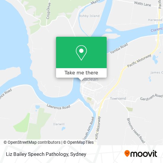 Liz Bailey Speech Pathology map