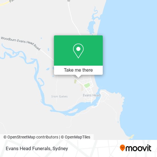 Evans Head Funerals map
