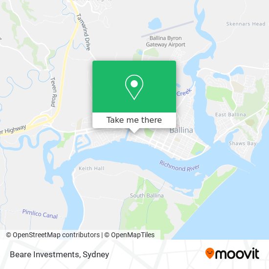Beare Investments map