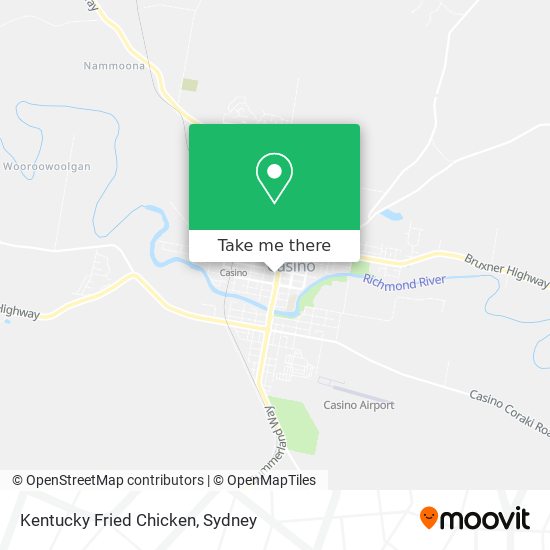 Mapa Kentucky Fried Chicken