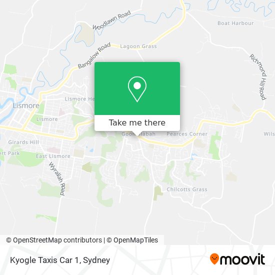 Kyogle Taxis Car 1 map