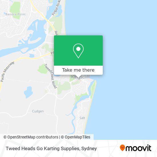 Mapa Tweed Heads Go Karting Supplies