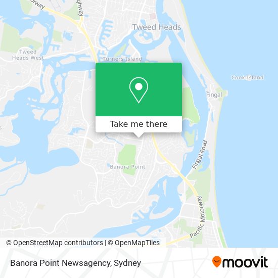 Mapa Banora Point Newsagency