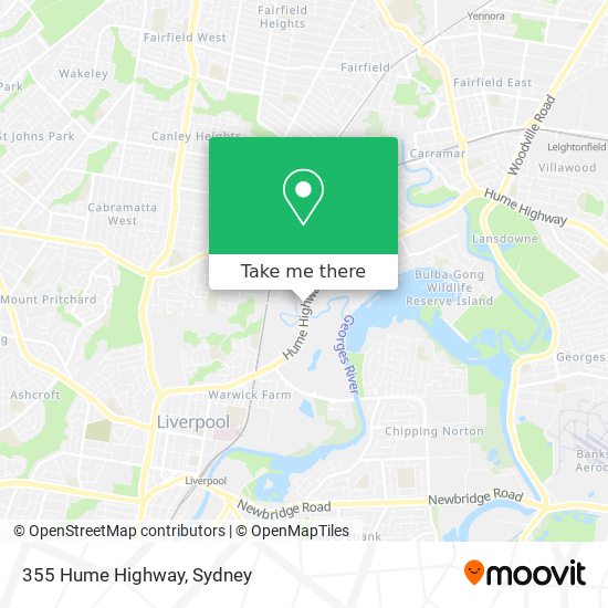 355 Hume Highway map