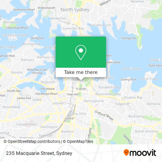 Mapa 235 Macquarie Street