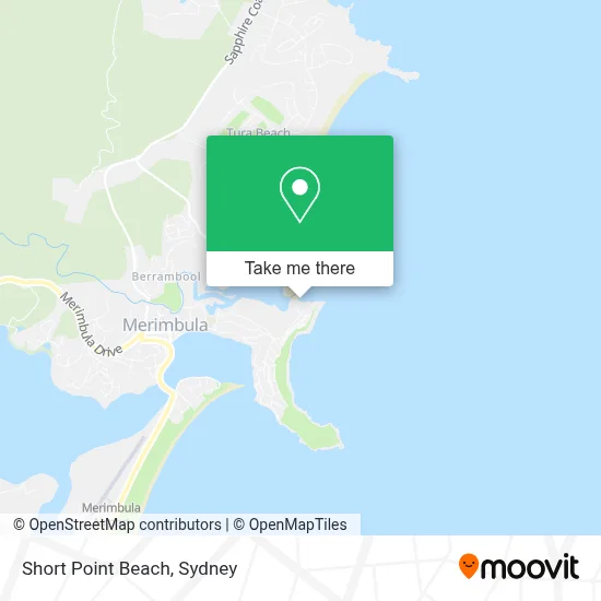 Mapa Short Point Beach