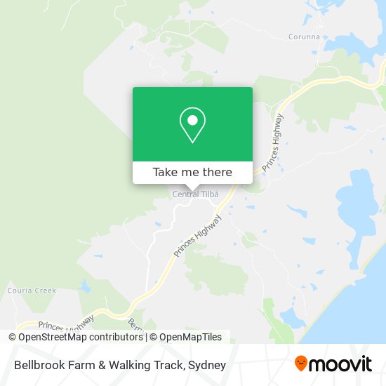 Bellbrook Farm & Walking Track map