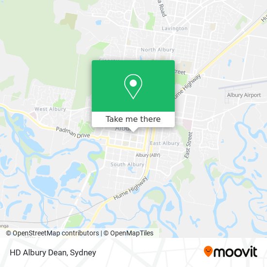 Mapa HD Albury Dean