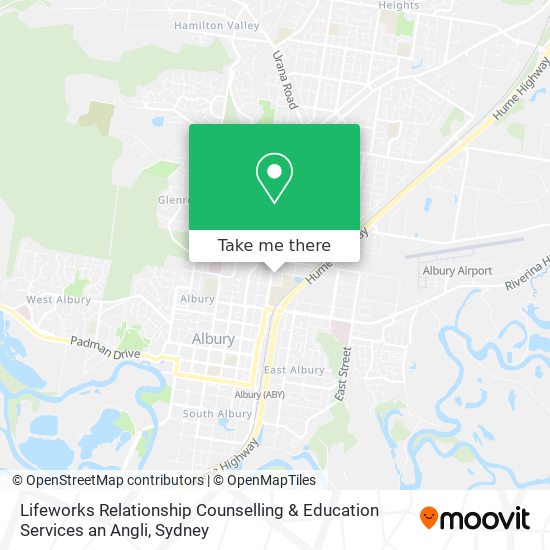 Lifeworks Relationship Counselling & Education Services an Angli map