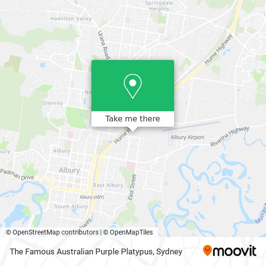 The Famous Australian Purple Platypus map