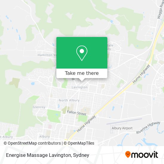 Energise Massage Lavington map