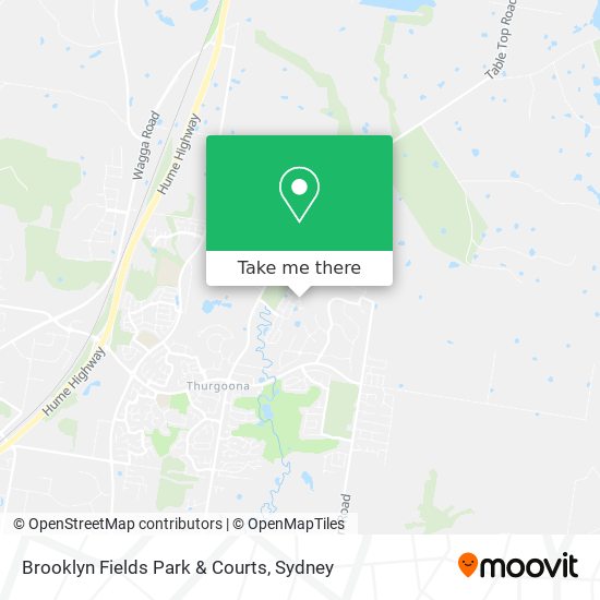 Brooklyn Fields Park & Courts map