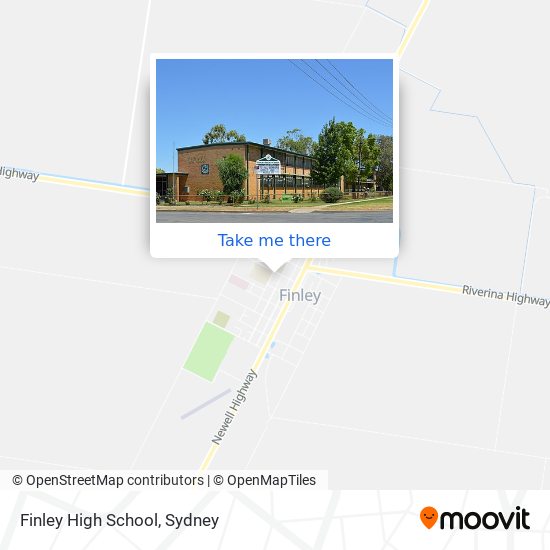 How to get to Finley High School by Train or Bus?