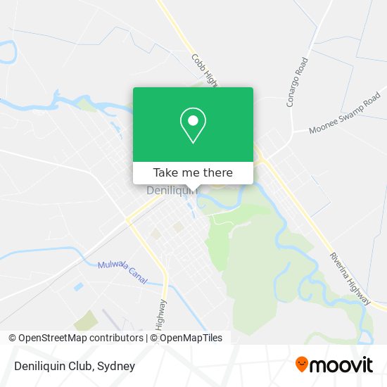 Mapa Deniliquin Club