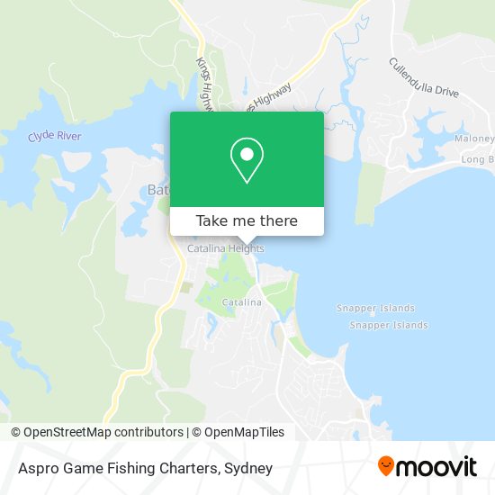 Aspro Game Fishing Charters map