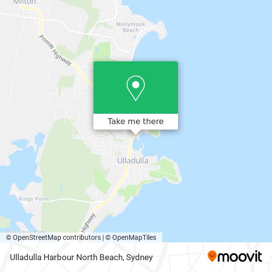 Mapa Ulladulla Harbour North Beach