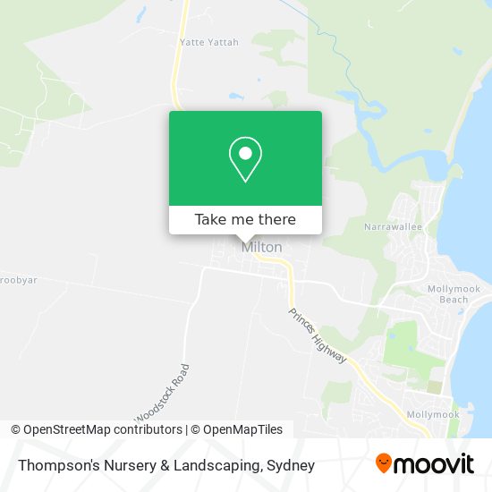 Thompson's Nursery & Landscaping map