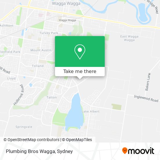 Plumbing Bros Wagga map
