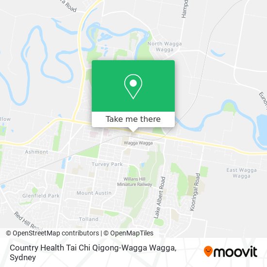 Country Health Tai Chi Qigong-Wagga Wagga map
