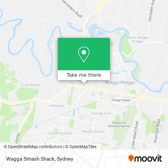 Wagga Smash Shack map