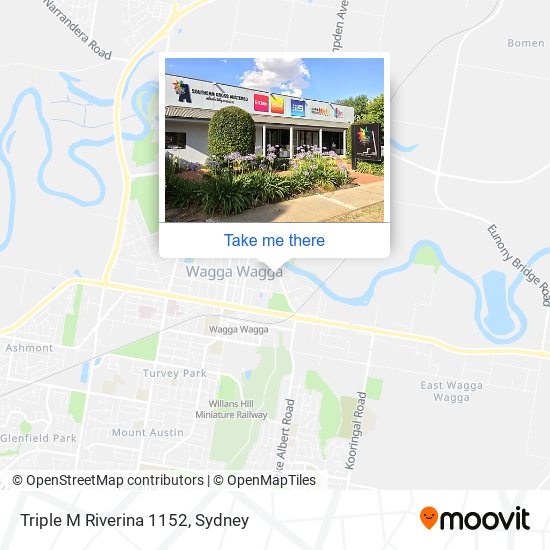 Mapa Triple M Riverina 1152