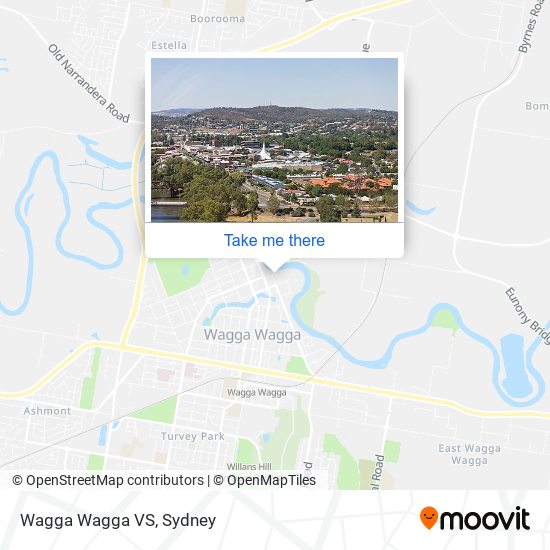 Mapa Wagga Wagga VS