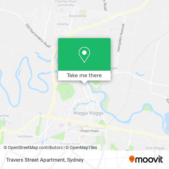 Travers Street Apartment map